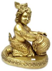 Brass Makhanchor Krishna