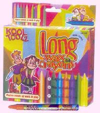 Long Wax Crayons 64