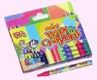 mini wax crayons