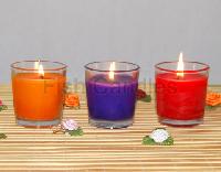 GLASS CONTAINER CANDLES