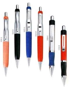 MBP - 1024-1026B Retractable Half Metal & Plastic Ballpoint Pens