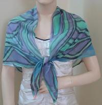 AE-HPSS-003 Hand Painted Square Scarves