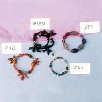 Multi Colour Glass Beads Stretch Bracelet