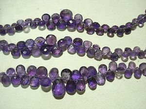 Amethyst Faceted gemstone Briolettes