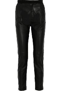 black leather pant