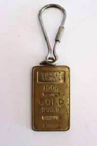 solid brass keychain