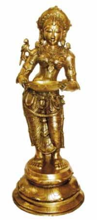 BLS-04 Brass Laxmi Statue
