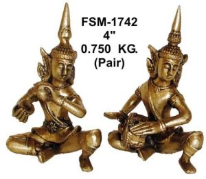 BA-04 Brass Tribal Seated Artifacts