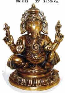 Brass Ganesh Statue- G-008