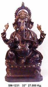 Brass Ganesh Statue- G-009