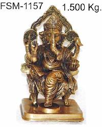 Brass Ganesh Statue- G-32