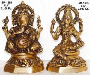 Brass Ganesh Statue- Lg- 06