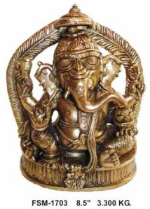 Brass Ganesha Statue G-13