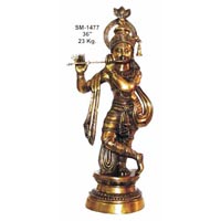 Brass Krishna Statues- Bk- 10