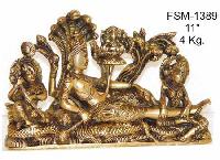 Brass Vishnu Laxmi BVL-04