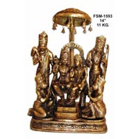 BRD-01 brass ram darbar statue