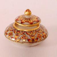Marble Gold Painted Pot - Mc 02