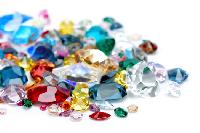 colored gemstone