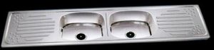 Double Bowl Double Drain kitchen sink