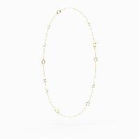 Long Oval Gold Necklace