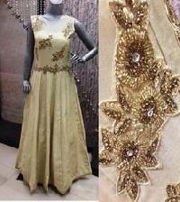embroidered ladies gown