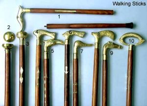 1 - 10 Sheesham Wood Walking Sticks