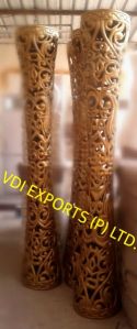 Designer Carved Fiber Pillar