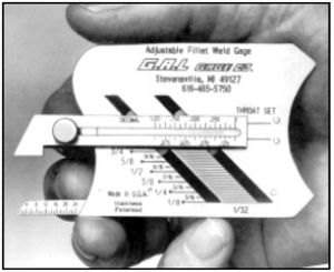 Adjustable Fillet Weld Gauge