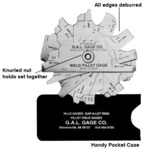 Fillet Weld Gauge