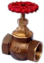 Bronze Globe Steam Stop Valve On W.V. (Q-9)