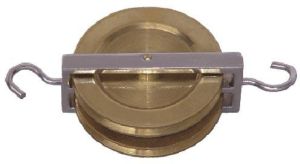 Double Parallel Brass Pulley