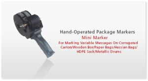 hand operated package markers