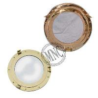 Brass Round Porthole Mirror