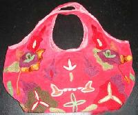 Ladies Cotton Velvet Handbags 01