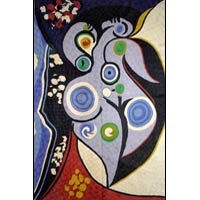 Modern Art Chain Stitched Rug 03