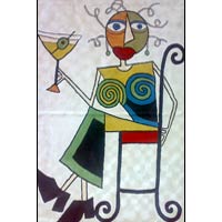 Picasso Chain Stitched Rug 01