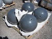 polished black stone balls