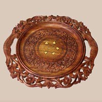 Carved Wood Tray