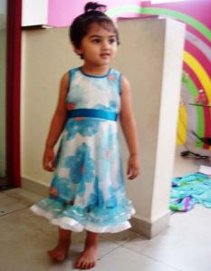 Girls Blue Chifon Frock