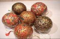 Paper Mache Christmas Balls