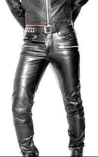 mens leather pant