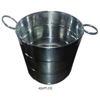 Stainless Steel Plain With Lines Party Tub (ASI PT 110)