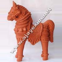 Clay Antique Horse Model