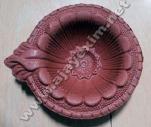 Clay Floral Diya