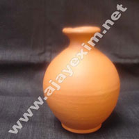 Clay Round Flower Vase