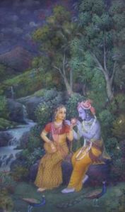 Miniature Painting ( Radha & Kishan)