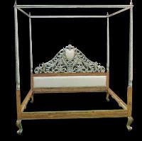 White Metal Bed