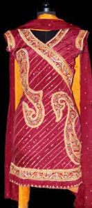 Different Bordered Brocade Salwar Kameez