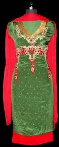 Green Georgette Salwar Kameez