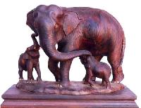 Wooden Handicraft (Rose Wood Elephant Statue)